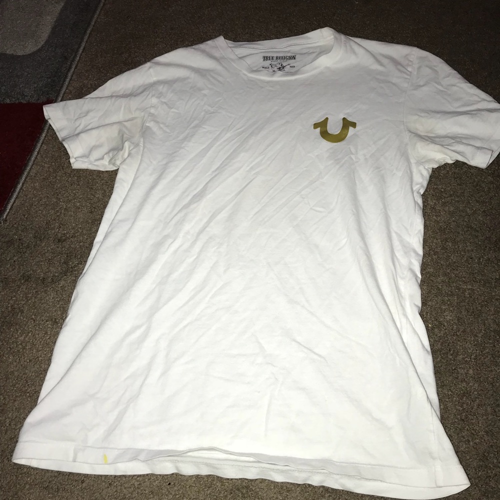 White Gold True Religion Tee